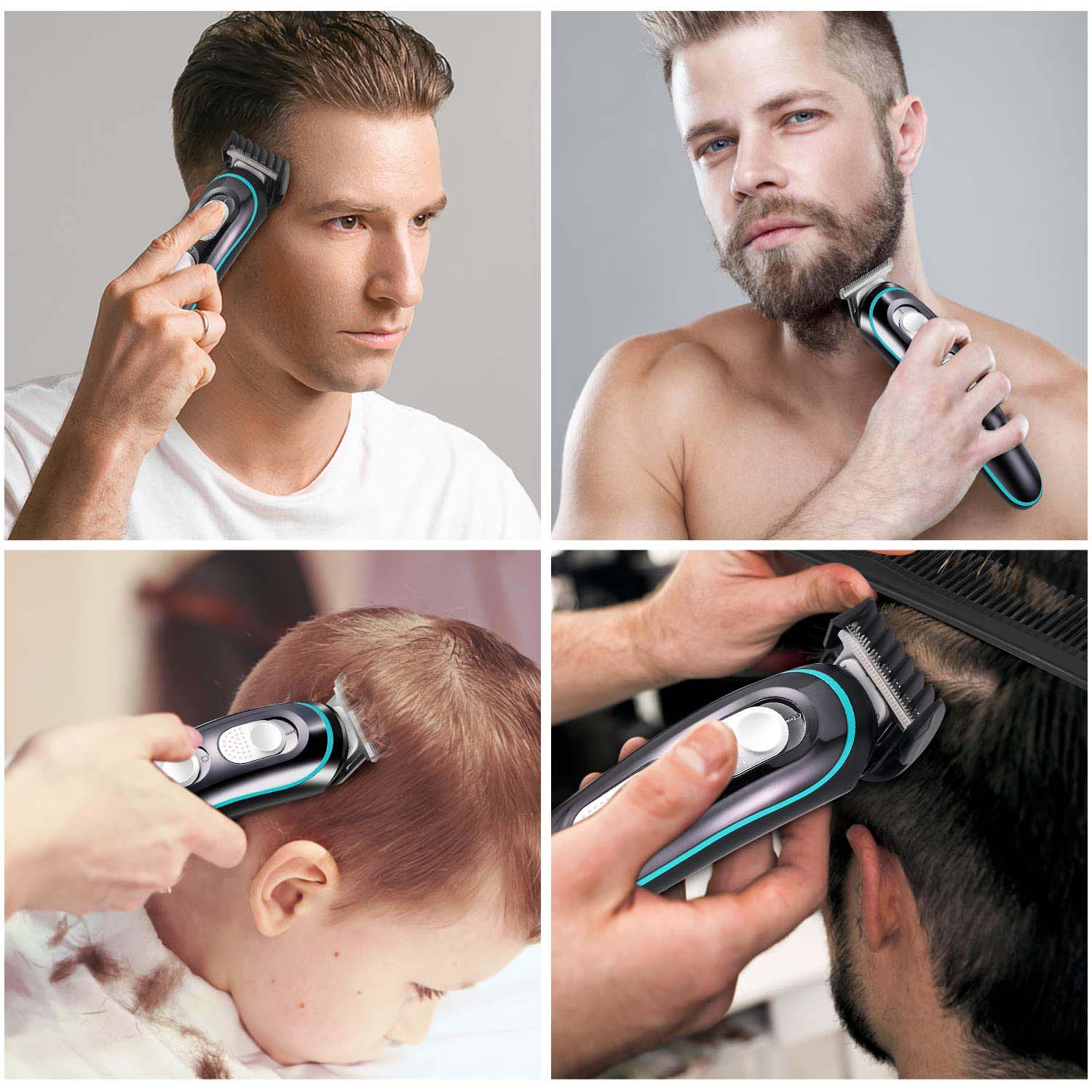 Clipper eléctrico de cabello recargable USB de cable eléctrico profesional para hombres
